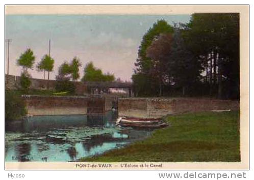 01 PONT DE VAUX L'Ecluse Et Le Canal - Pont-de-Vaux