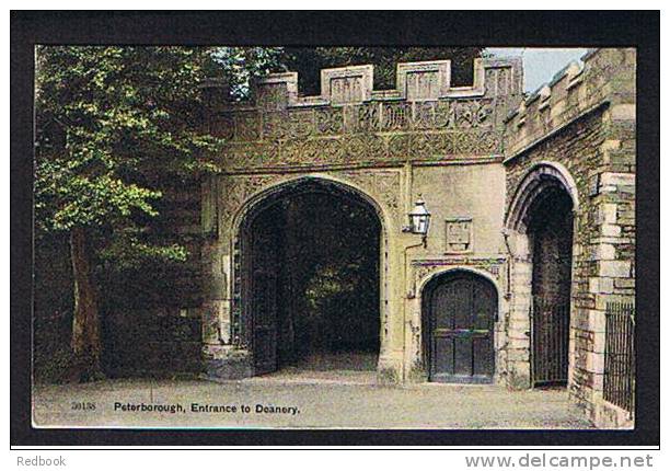 1910 Postcard Entrance To Deanery Peterborough Cambridgeshire - Ref B154 - Huntingdonshire
