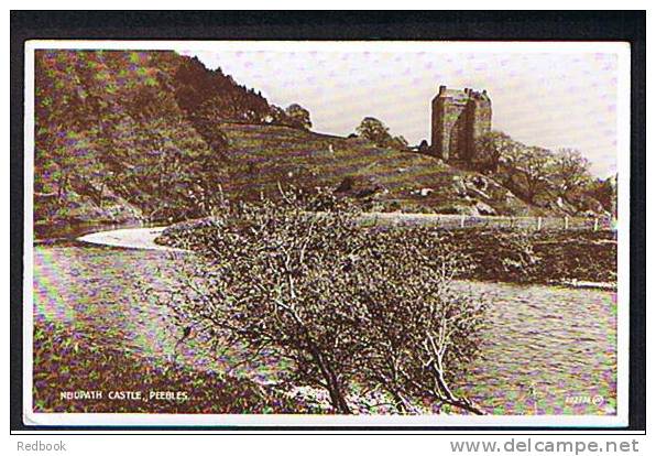 Postcard Neidpath Castle Peebles Scotland - Ref B154 - Peeblesshire
