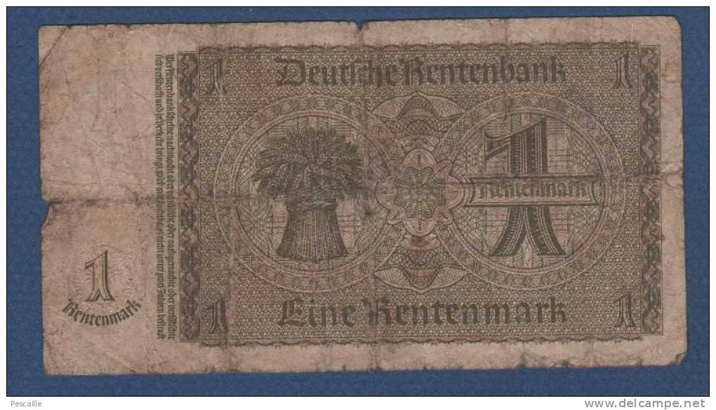 BILLET DE EIN RETENMARK 1937 - Otros & Sin Clasificación