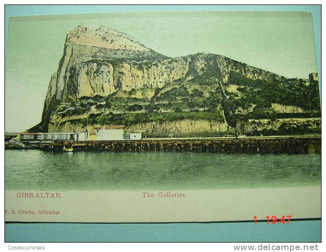 1657 GIBRALTAR   THE GALLERIES     UNDIVIDED BACK  REVERSO SIN DIVIDIR AÑOS / YEARS / ANNI  1900 - Gibraltar