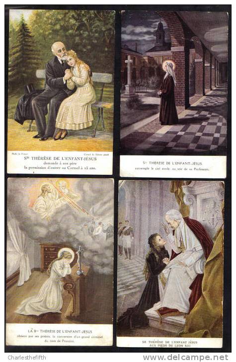 11 Cartes De La Vie De  " Ste THERESE DE L´ENFANT JEZUS " - 11 KAARTEN VAN HET LEVEN VAN DE HEILIGE THERESIA !!!! - Autres & Non Classés