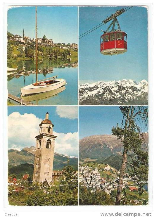 SUISSE.-ST MORITZ.Luftseilbahn Corviglia-Piz Nair - St. Moritz