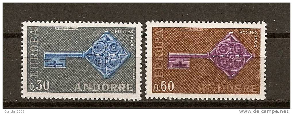 Europa 1968 / ANDORRE MNH - 1968
