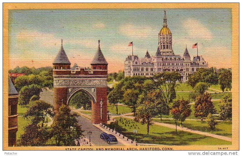 Hartford Connecticut  - State Capitol Memorial Arch - Architecture - Neuve Never Used - Hartford