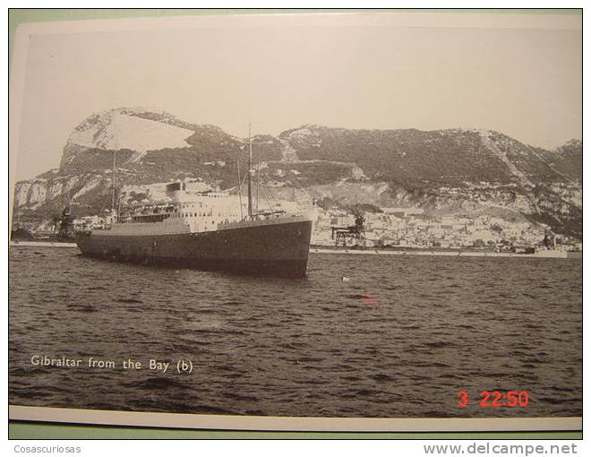 4377 GIBRALTAR  FROM THE  BAY AÑOS / YEARS / ANNI  1930 - Gibraltar