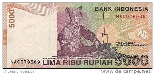 INDONESIA    5.000  RUPIAS 2.001  KM#142  PLANCHA/UNC/SC    DL-6276 - Indonesia