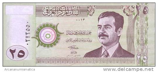 IRAQ/IRAK   25  DINARES  2001  KM#86    PLANCHA/UNC/SC    DL-6274 - Iraq