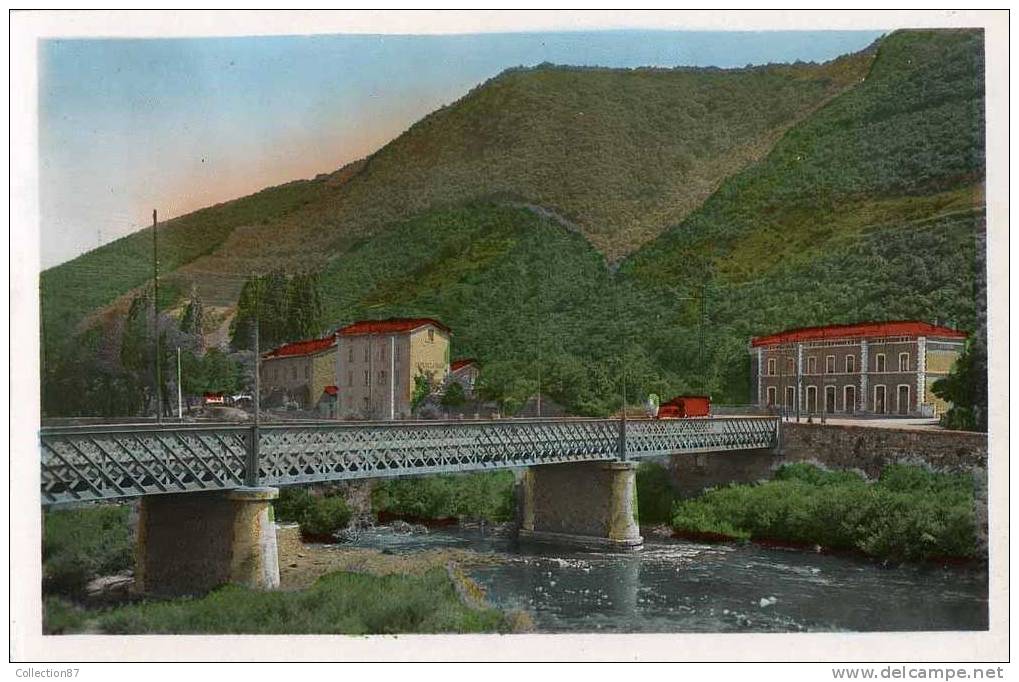 30 - GARD - BESSEGES - LA  GARE Et Le PONT Sur La CEZE - Bessèges