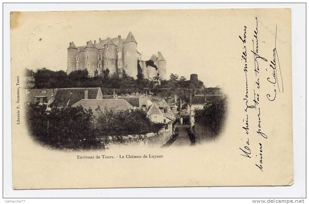 K11 -  LUYNES - Le Château (environs De Tours) - Jolie CARTE PRECURSEUR De 1902 - Voir Scan Du Verso - Luynes