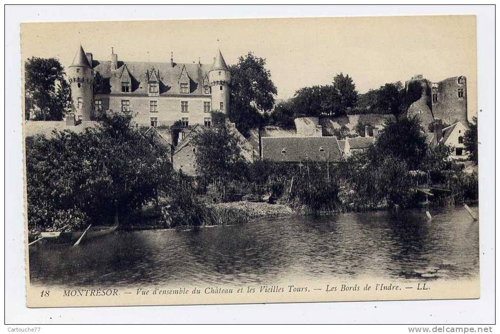 K11 -  MONTRESOR - Vue D'ensemble Du Château Et Les Vieilles Tours - Les Bords De L'Indre - Montrésor