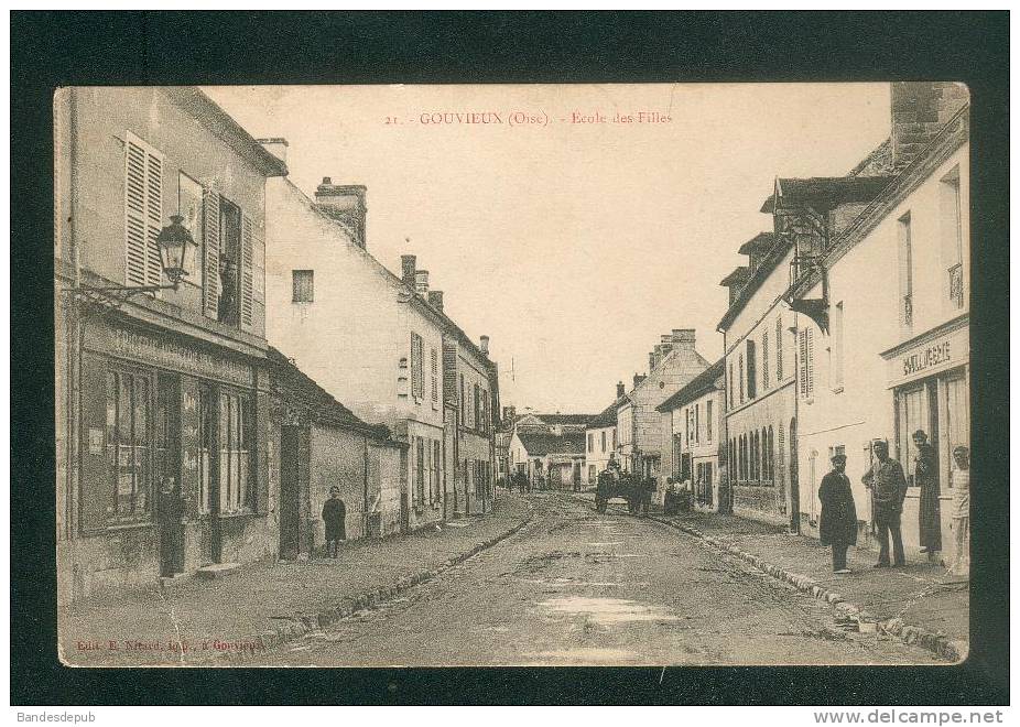 Gouvieux ( Oise 60) - Ecole Des Filles ( Animée Ed. E. Nitard N°21 ) - Gouvieux