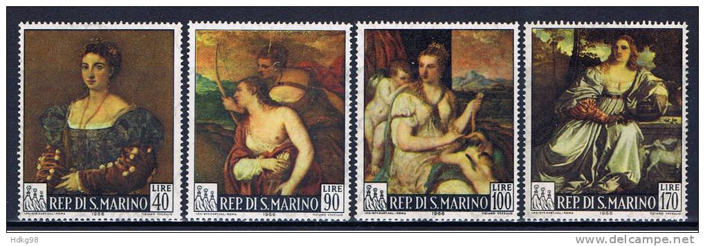 RSM+ San Marino 1966 Mi 865-68* Tizian - Unused Stamps