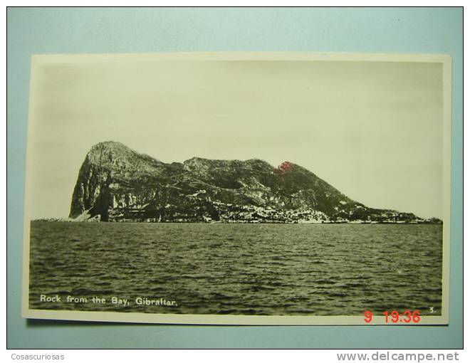 5037 GIBRALTAR   ROCK FROM THE BAY  AÑOS /  YEARS / ANNI  1930 - Gibraltar