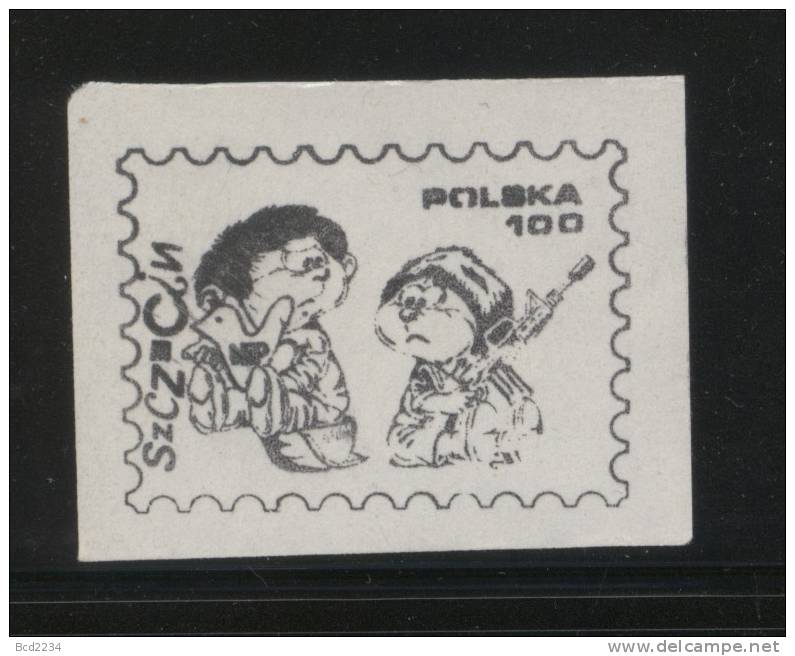 POLAND SOLIDARNOSC CHILDREN HOLDING GUNS (SOLID 0690/0317) - Vignettes Solidarnosc