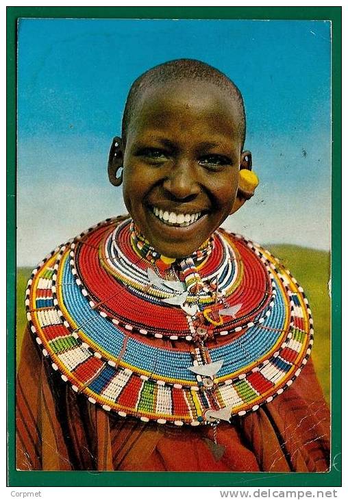 CONESHELLS - COQUILLAGES - 1971 KENYA POSTCARD NAIROBI To PHILADELPHIA With ETHNIC WOMAN - Coquillages