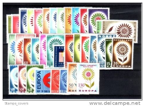 EUROPA MNH** 1964 COMPLETE 19 PAYS - 1964