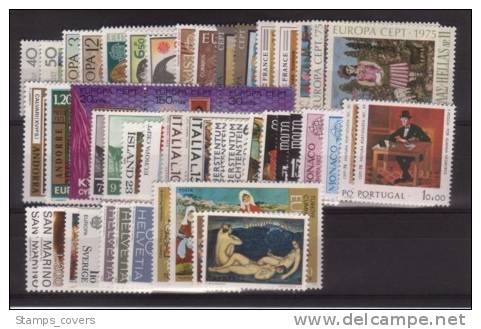 EUROPA MNH** 1975 ANNEE COMPLETE 24 PAYS - 1975