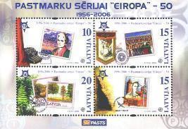 LATVIA-50th Anniversary Of Europa Stamp Serie, 2006-BL-MINT - Lettonie