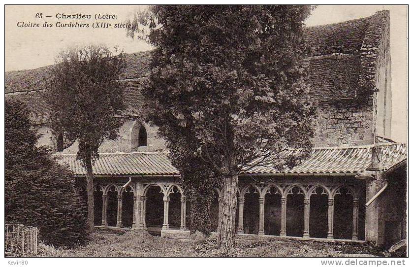 42 CHARLIEU Cloître Des Cordeliers (XIIIé Siécle) - Charlieu