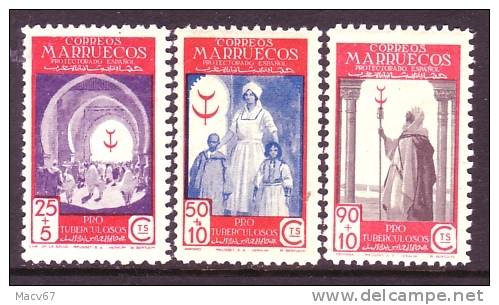 Spanish Marocco  B 17-9  *  T.B. Issue - Spanish Morocco