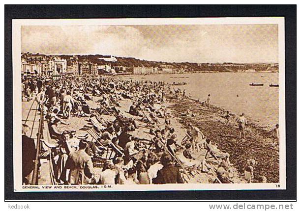 General View & Beach Douglas Isle Of Man Postcard - Ref B155 - Isle Of Man