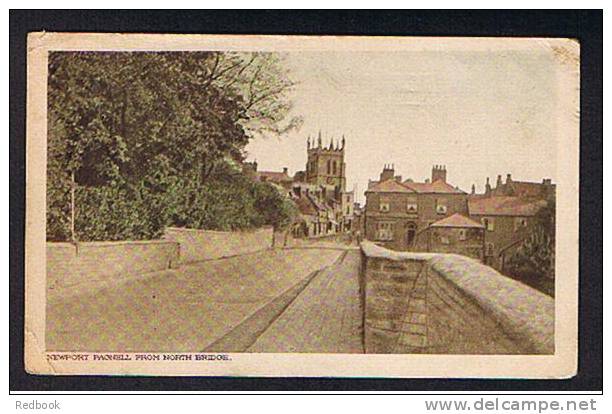 1920 Postcard Newport Pagnell From North Bridge Buckinghamshire  - Ref B155 - Buckinghamshire