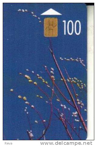 LITHUANIA  100 U  TREE BLOSSOMS  NATURE   CHIP  READ DESCRIPTION !! - Lituania