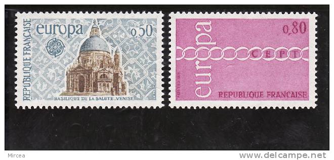 France , Yv.no.1676/7, Neufs** - 1971