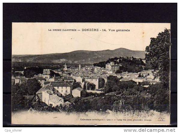 26 DONZERE Vue Générale, Ed Lang 14, Drome Illsutrée, 191? - Donzere