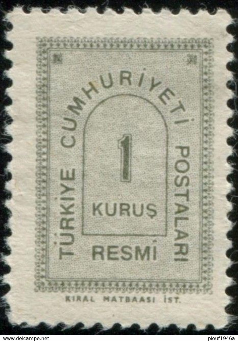Pays : 489,1 (Turquie : République)  Yvert Et Tellier N° : S   82 (o) - Official Stamps