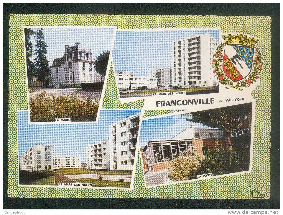 CPSM - Franconville  (95) - Multivues ( Cité HLM Mare Des Noues Poste Mairie Quartier H.L.M. COMBIER CIM ) - Franconville