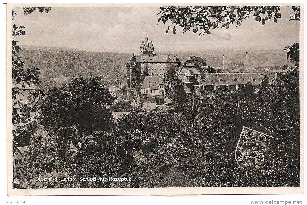 Carte Postale :  DIEZ  A . D . LAHN- SCHLOB Mit REZEPTUR (chateau) - Diez