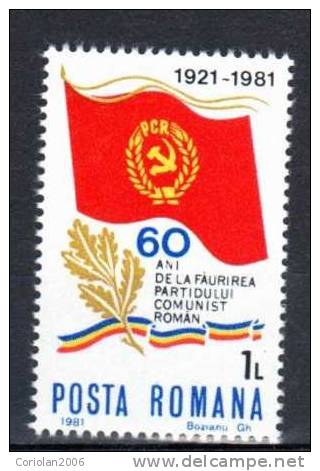 Romania 1981 / Flag - Unused Stamps