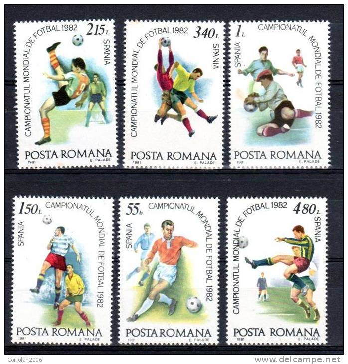 Romania 1981 / World Cup 1982 - Unused Stamps