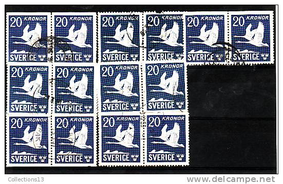 SUEDE - PA 7a Oblitéré (7 Paires Horizontales) - Cote 14 Euros Depart à 10% - Used Stamps