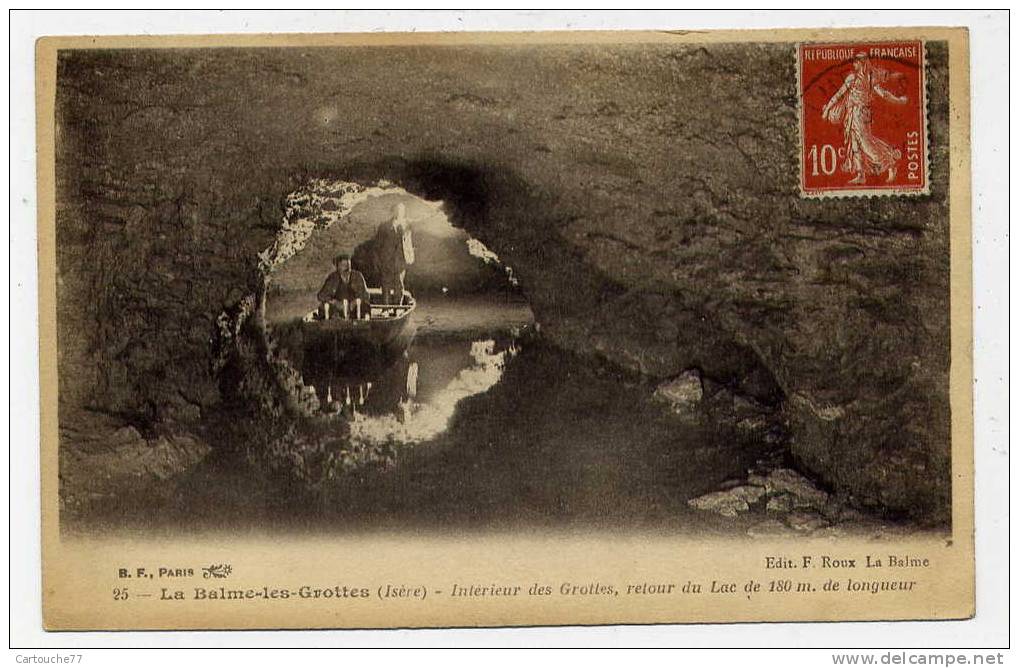 K11 - LA BALME-les-GROTTES - Intérieur Des Grottes, Retour Du Lac (carte Animée) - La Balme-les-Grottes