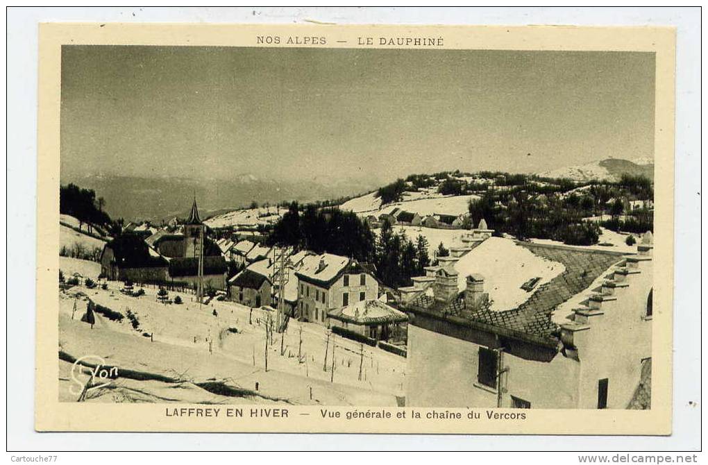 K11 - LAFFREY En Hiver - Vue Générale Et La Chaîne Du Vercors - Laffrey