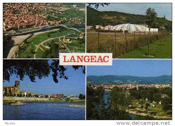 43 LANGEAC Alt 500m La Piscine Le Camping Vue Générale Le Quai - Langeac