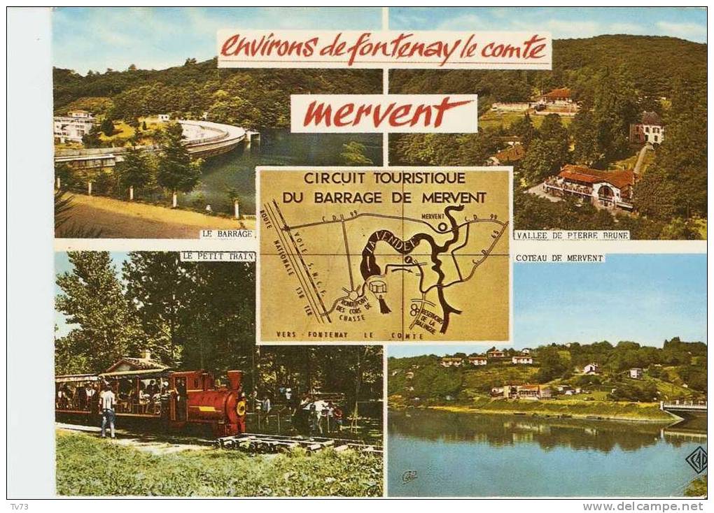 CpE1685 - Environs De Fontenay Le Comte - MERVENT - Carte Multivues - (85 - Vendée) - Fontenay Le Comte