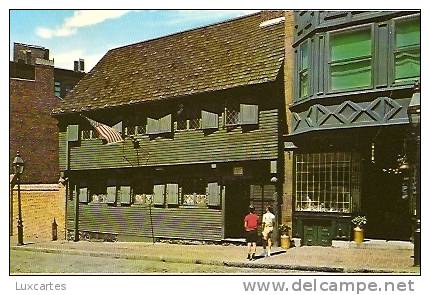 THE PAUL REVERE HOUSE. BOSTON MASSACHUSETTS. - Boston