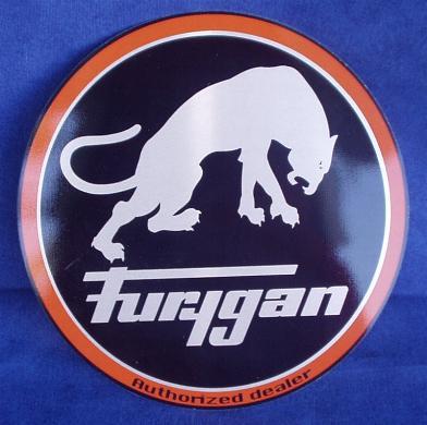 Plaque Métal "FURYGAN" Petit Modéle Equipement Moto. - Tin Signs (vanaf 1961)