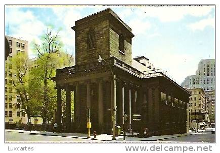 KING'S CHAPEL. FREEDOM TRAIL. BOSTON. MASSACHUSETTS. - Boston