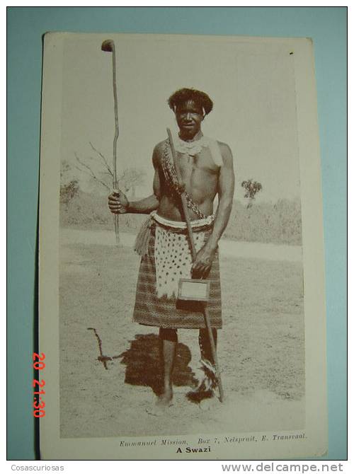 7170 SUID AFRIKA  SOUTH AFRICA   A SWAZI    ETHNIC ETNICA  -  AÑOS / YEARS / ANNI  1910 - Ohne Zuordnung