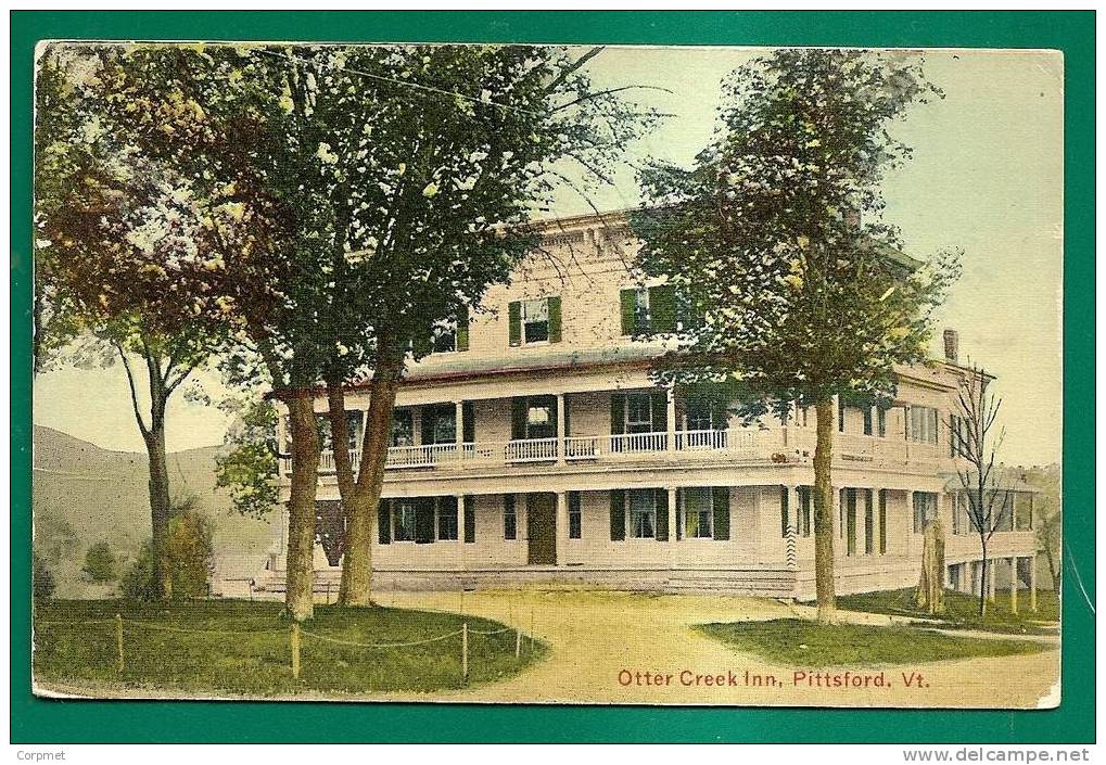 OTTER CREEK INN, PITTSFORD C/1910-20´s  POSTCARD - Pubs. Robson & Adee - Autres & Non Classés