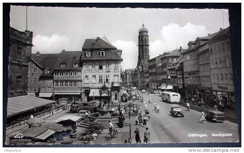 Germany,Gottingen,Market Place,Square,Paul Koch,Friseur Shop,Street Scene,Europa Cept Stamps,postcard - Goettingen
