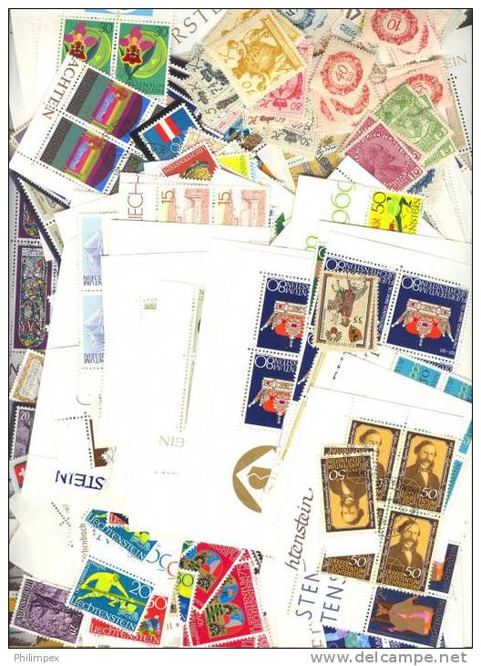 LIECHTENSTEIN, SUPERB MIXTURE 1000 STAMPS, ALL PERIODS - Lots & Kiloware (min. 1000 Stück)