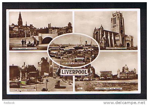 Real Photo Multiview Postcard Liverpool Lancashire - Ref B157 - Liverpool