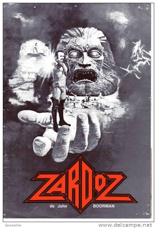 PLAQUETTE - FILM - ZARDOZ - JOHN BOORMAN - S.F. - Cinema Advertisement