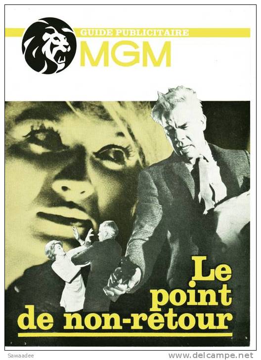 GUIDE PUBLICITAIRE - MGM - FILM - LE POINT DE NON RETOUR - JOHN BOORMAN - Publicité Cinématographique
